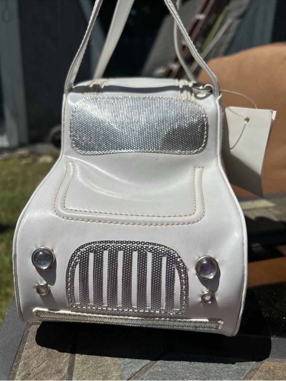 New With Tags!  Car With Silver Hardware Novelty Crossbody Purse